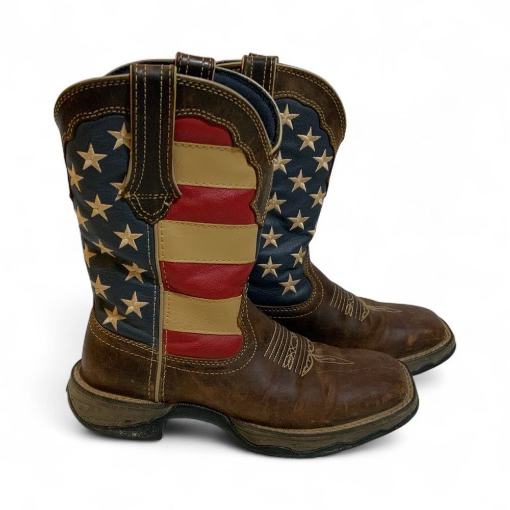 Durango Lady Rebel Patriotic Square Toe Boots Size 6